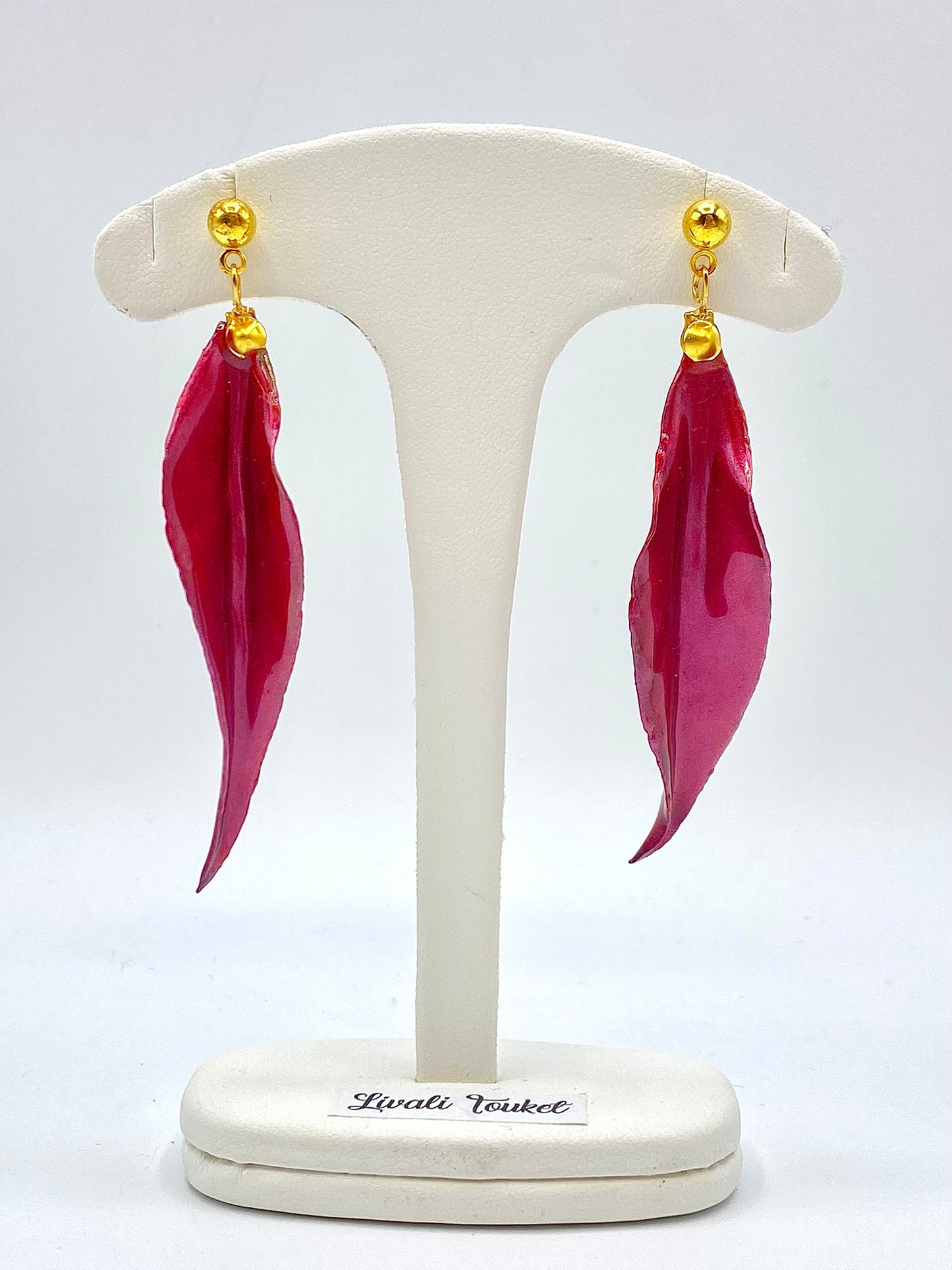 Hoja larga rosada metalizada